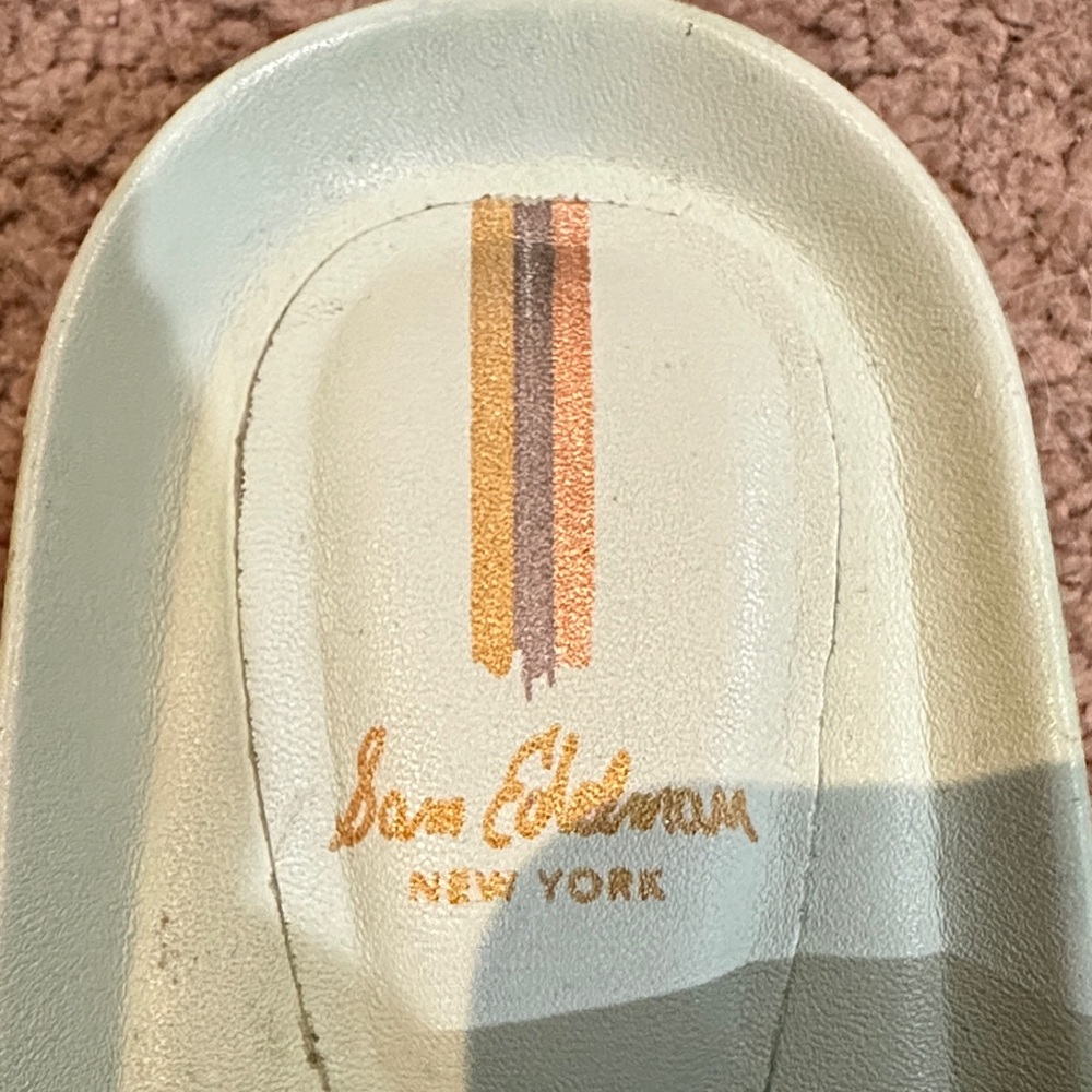 Sam Edelman Turquoise Beaded Slide Sandals - Picture 2 of 5